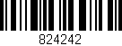 Código de barras (EAN, GTIN, SKU, ISBN): '824242'