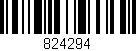 Código de barras (EAN, GTIN, SKU, ISBN): '824294'