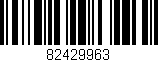Código de barras (EAN, GTIN, SKU, ISBN): '82429963'