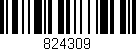 Código de barras (EAN, GTIN, SKU, ISBN): '824309'