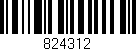Código de barras (EAN, GTIN, SKU, ISBN): '824312'