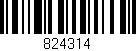 Código de barras (EAN, GTIN, SKU, ISBN): '824314'