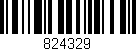 Código de barras (EAN, GTIN, SKU, ISBN): '824329'