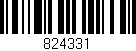 Código de barras (EAN, GTIN, SKU, ISBN): '824331'