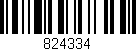 Código de barras (EAN, GTIN, SKU, ISBN): '824334'