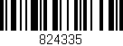 Código de barras (EAN, GTIN, SKU, ISBN): '824335'