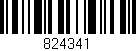 Código de barras (EAN, GTIN, SKU, ISBN): '824341'