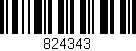 Código de barras (EAN, GTIN, SKU, ISBN): '824343'