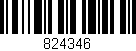 Código de barras (EAN, GTIN, SKU, ISBN): '824346'