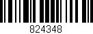 Código de barras (EAN, GTIN, SKU, ISBN): '824348'