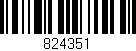 Código de barras (EAN, GTIN, SKU, ISBN): '824351'