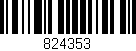Código de barras (EAN, GTIN, SKU, ISBN): '824353'