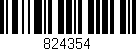 Código de barras (EAN, GTIN, SKU, ISBN): '824354'