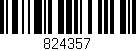 Código de barras (EAN, GTIN, SKU, ISBN): '824357'