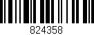 Código de barras (EAN, GTIN, SKU, ISBN): '824358'