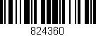 Código de barras (EAN, GTIN, SKU, ISBN): '824360'