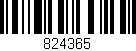 Código de barras (EAN, GTIN, SKU, ISBN): '824365'