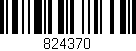 Código de barras (EAN, GTIN, SKU, ISBN): '824370'