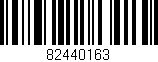 Código de barras (EAN, GTIN, SKU, ISBN): '82440163'