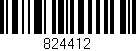 Código de barras (EAN, GTIN, SKU, ISBN): '824412'