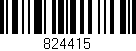 Código de barras (EAN, GTIN, SKU, ISBN): '824415'