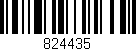 Código de barras (EAN, GTIN, SKU, ISBN): '824435'