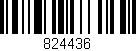 Código de barras (EAN, GTIN, SKU, ISBN): '824436'