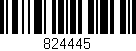 Código de barras (EAN, GTIN, SKU, ISBN): '824445'