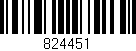 Código de barras (EAN, GTIN, SKU, ISBN): '824451'