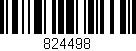 Código de barras (EAN, GTIN, SKU, ISBN): '824498'