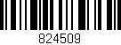 Código de barras (EAN, GTIN, SKU, ISBN): '824509'
