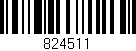 Código de barras (EAN, GTIN, SKU, ISBN): '824511'