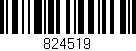 Código de barras (EAN, GTIN, SKU, ISBN): '824519'