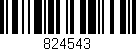 Código de barras (EAN, GTIN, SKU, ISBN): '824543'
