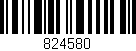 Código de barras (EAN, GTIN, SKU, ISBN): '824580'