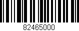 Código de barras (EAN, GTIN, SKU, ISBN): '82465000'