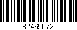 Código de barras (EAN, GTIN, SKU, ISBN): '82465672'