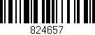 Código de barras (EAN, GTIN, SKU, ISBN): '824657'
