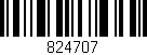Código de barras (EAN, GTIN, SKU, ISBN): '824707'