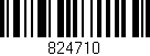 Código de barras (EAN, GTIN, SKU, ISBN): '824710'