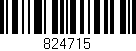 Código de barras (EAN, GTIN, SKU, ISBN): '824715'