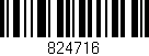 Código de barras (EAN, GTIN, SKU, ISBN): '824716'