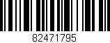 Código de barras (EAN, GTIN, SKU, ISBN): '82471795'