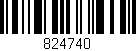 Código de barras (EAN, GTIN, SKU, ISBN): '824740'