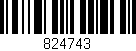 Código de barras (EAN, GTIN, SKU, ISBN): '824743'