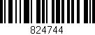 Código de barras (EAN, GTIN, SKU, ISBN): '824744'