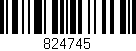 Código de barras (EAN, GTIN, SKU, ISBN): '824745'