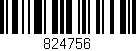 Código de barras (EAN, GTIN, SKU, ISBN): '824756'