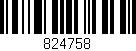 Código de barras (EAN, GTIN, SKU, ISBN): '824758'