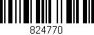 Código de barras (EAN, GTIN, SKU, ISBN): '824770'
